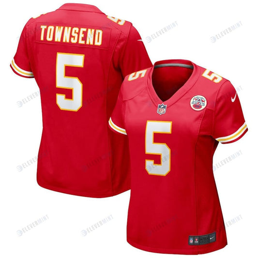 Tommy Townsend 5 Kansas City Chiefs Game Women Jersey - Red