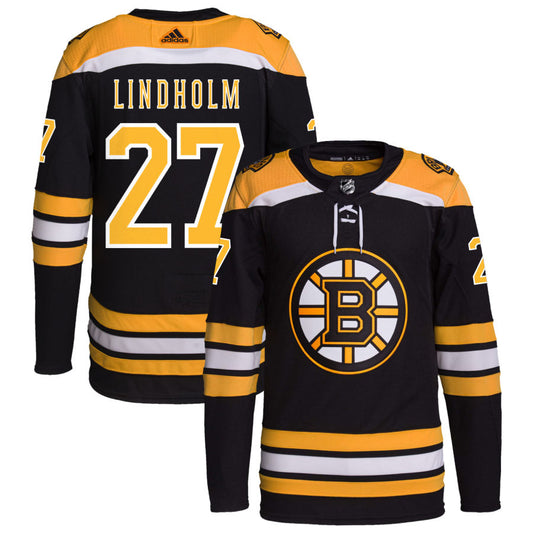 Hampus Lindholm Boston Bruins adidas Home Primegreen Authentic Pro Jersey - Black