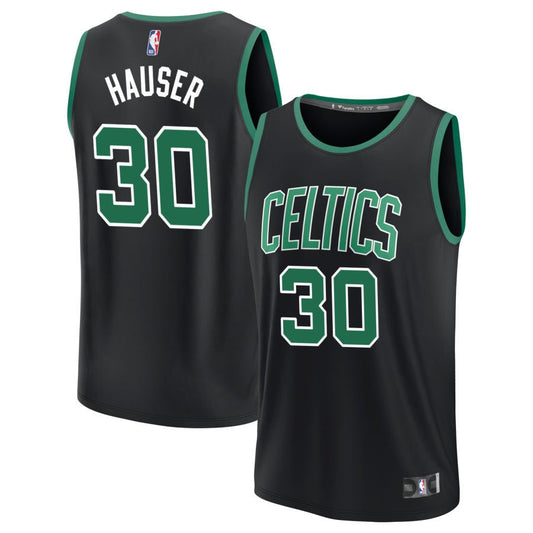 Sam Hauser Boston Celtics Fanatics Branded Fast Break Replica Jersey - Statement Edition - Black