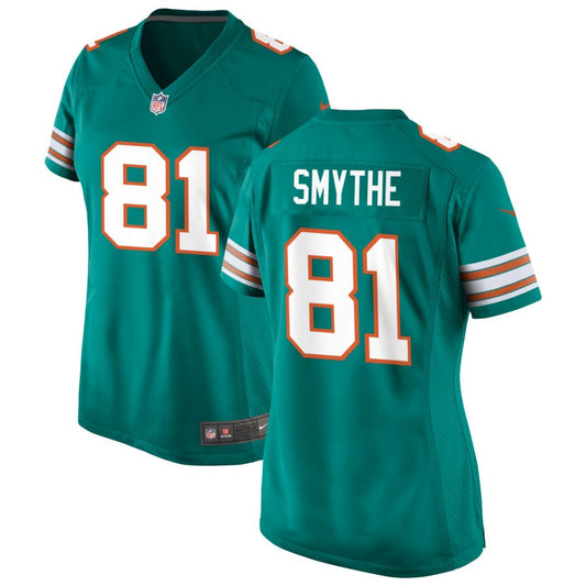 Durham Smythe Miami Dolphins Nike Women's Alternate Game Jersey - Aqua