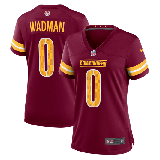 Colby Wadman Washington Commanders Nike Women's  Game Jersey - Burgundy