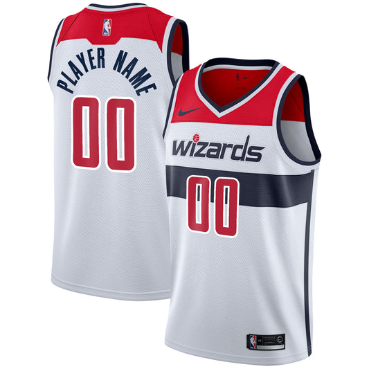 Washington Wizards Nike 2020/21 Swingman Custom Jersey - Association Edition - White