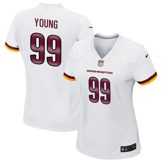 Chase Young Washington Commanders Nike Women's Game Player Jersey - White