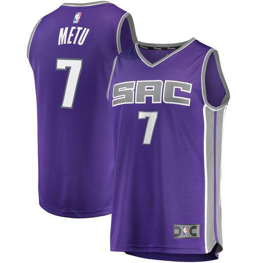 Chimezie Metu Sacramento Kings Fanatics Branded 2021/22 Fast Break Replica Jersey - Icon Edition - Purple