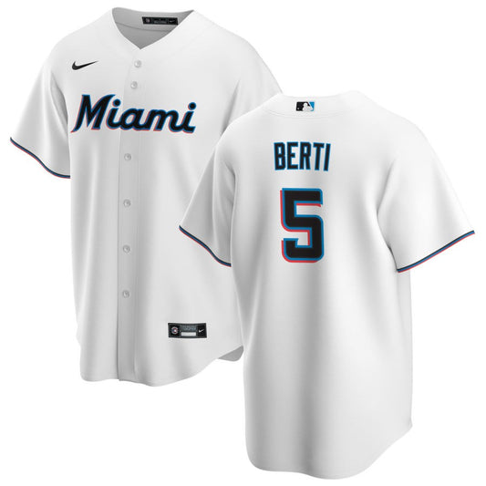 Jon Berti Miami Marlins Nike Home Replica Jersey - White