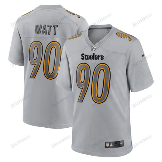 T.J. Watt Pittsburgh Steelers Atmosphere Fashion Game Jersey - Gray