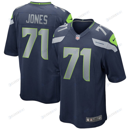 Walter Jones 71 Seattle Seahawks Men Game Retired Jersey - College Navy