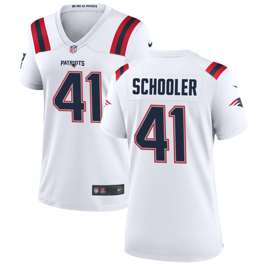 Brenden Schooler Nike New England Patriots Women's Game Jersey - White