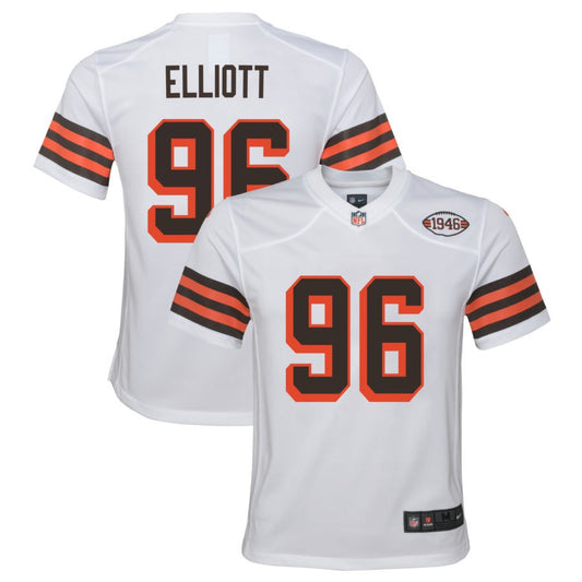 Jordan Elliott Cleveland Browns Nike Youth Alternate Jersey - White