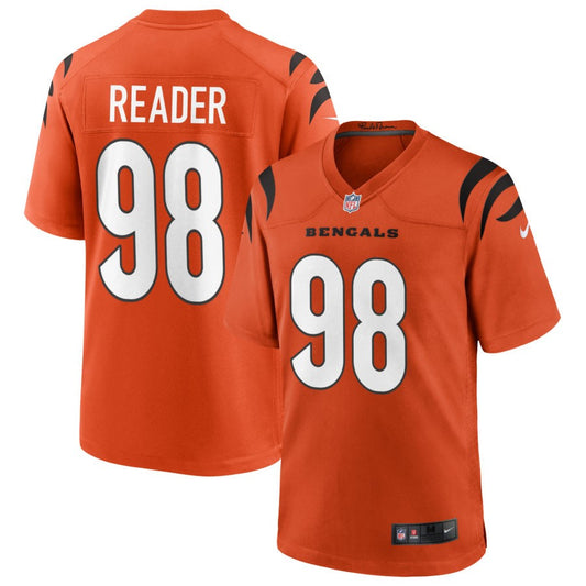 D.J. Reader Cincinnati Bengals Nike Alternate Game Jersey - Orange