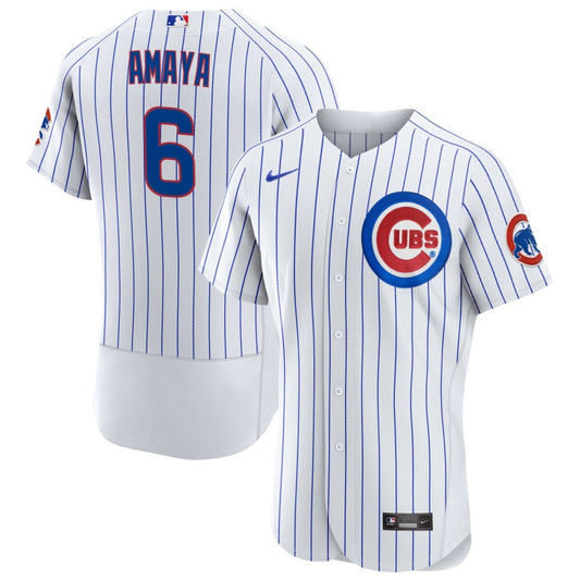 Miguel Amaya Chicago Cubs Nike Home Authentic Jersey - White