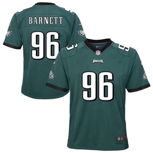 Derek Barnett Philadelphia Eagles Nike Youth Team Game Jersey - Midnight Green