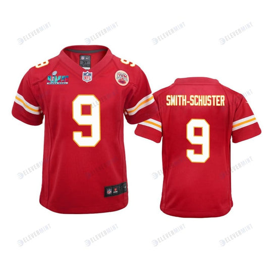 Smith-Schuster 9 Kansas City Chiefs Super Bowl LVII Game Jersey - Youth Red