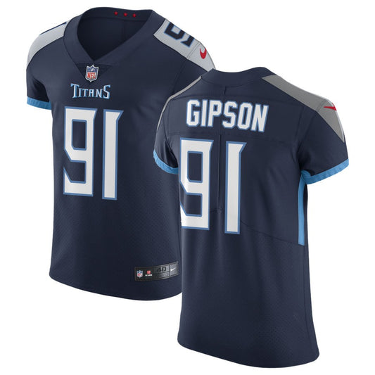 Trevis Gipson Tennessee Titans Nike Vapor Untouchable Elite Jersey - Navy