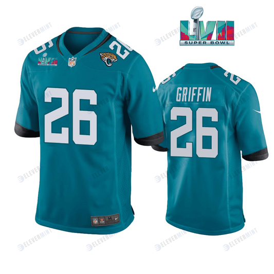 Shaquill Griffin 26 Jacksonville Jaguars Super Bowl LVII Super Bowl LVII Teal Men Game Jersey