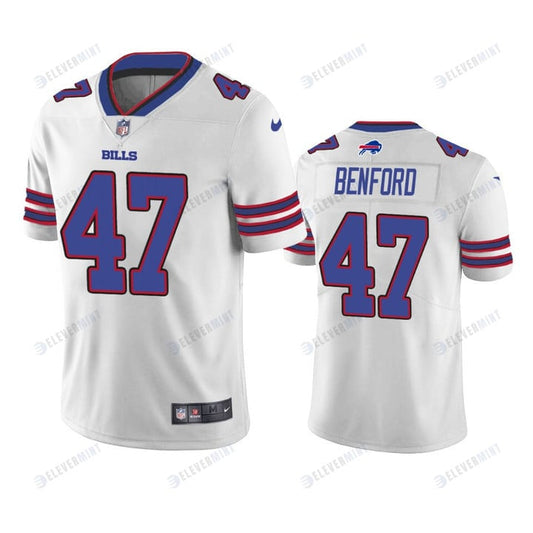 Buffalo Bills Christian Benford 47 White Vapor Limited Jersey