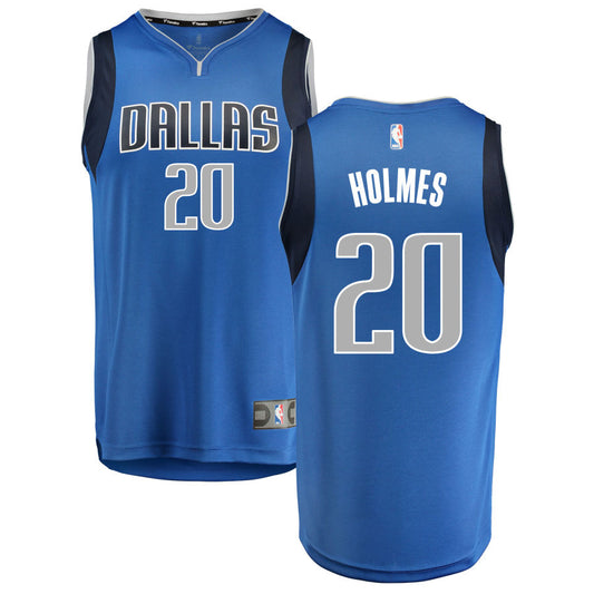 Richaun Holmes Dallas Mavericks Fanatics Branded Fast Break Replica Jersey Blue - Icon Edition