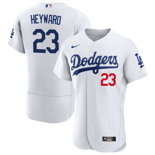 Jason Heyward Los Angeles Dodgers Nike Home Authentic Patch Jersey - White