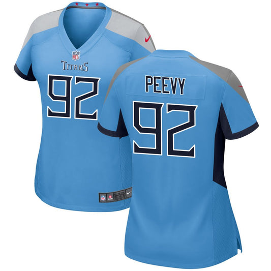 Jayden Peevy Tennessee Titans Nike Women's Alternate Game Jersey - Light Blue