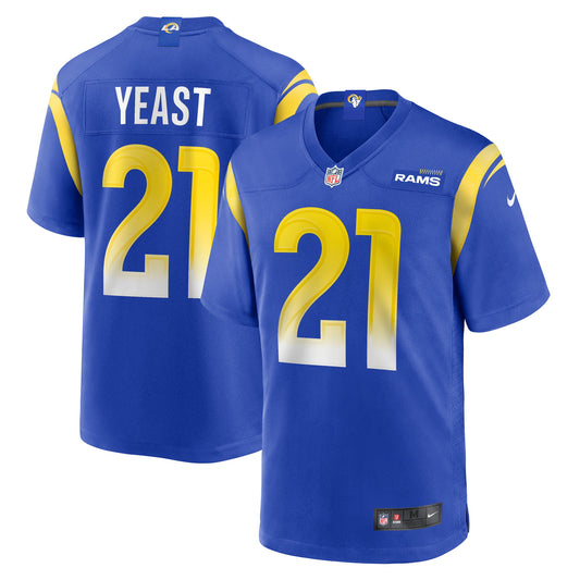 Russ Yeast Los Angeles Rams Nike Game Player Jersey - Royal