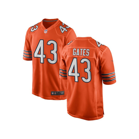 DeMarquis Gates Chicago Bears Nike Youth Alternate Game Jersey - Orange