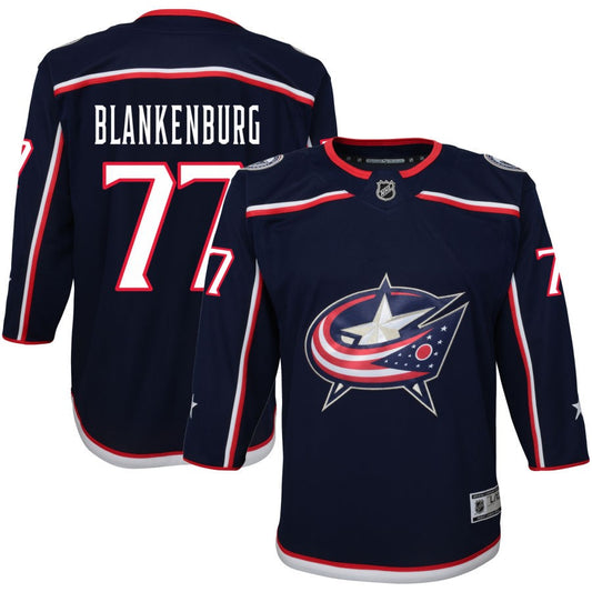 Nick Blankenburg Columbus Blue Jackets Youth Home Premier Jersey - Navy