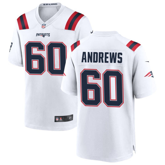 David Andrews New England Patriots Nike Game Jersey - White