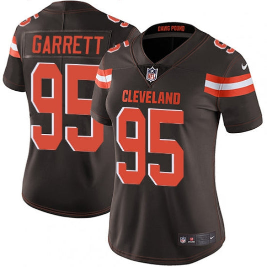 Women's Cleveland Browns Myles Garrett Limited Player Jersey Brown