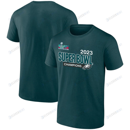 Philadelphia Eagles Super Bowl LVII Champions Divide & Conquer T-Shirt - Midnight Green