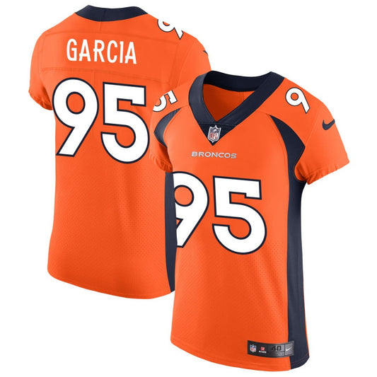 Elijah Garcia Denver Broncos Nike Vapor Untouchable Elite Jersey - Orange