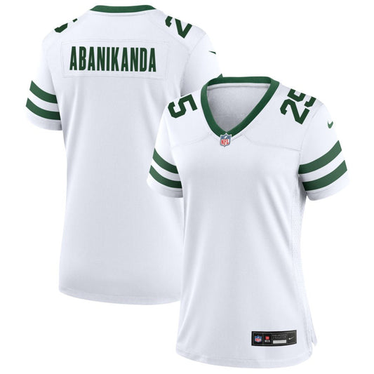 Israel Abanikanda New York Jets Nike Women's Legacy Game Jersey - White