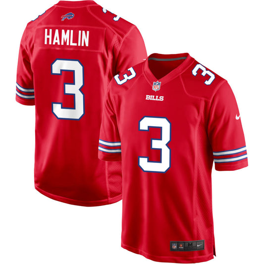 Damar Hamlin Buffalo Bills Nike Alternate Game Jersey - Red