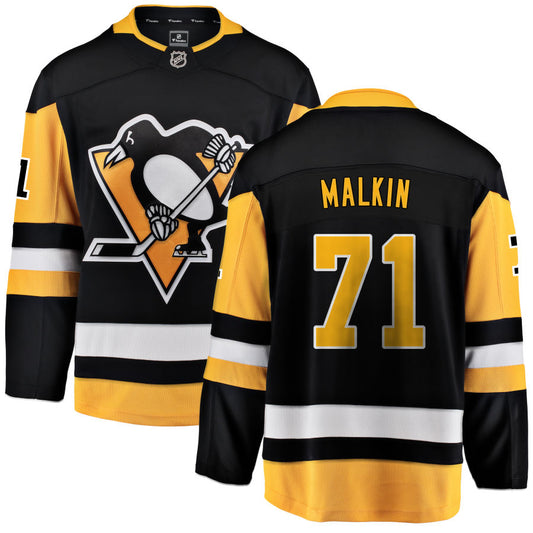 Evgeni Malkin Pittsburgh Penguins Fanatics Branded Home Breakaway Jersey - Black