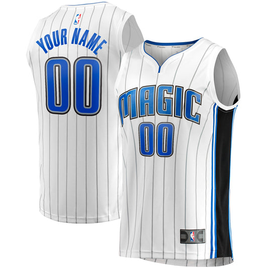 Orlando Magic Fanatics Branded Youth Fast Break Replica Custom Jersey - Association Edition - White