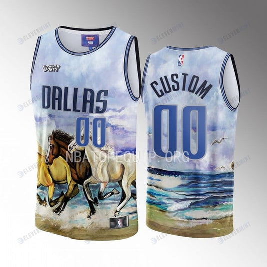 Custom Dallas Mavericks NBA & KidSuper Studios Unisex Hometown Jersey