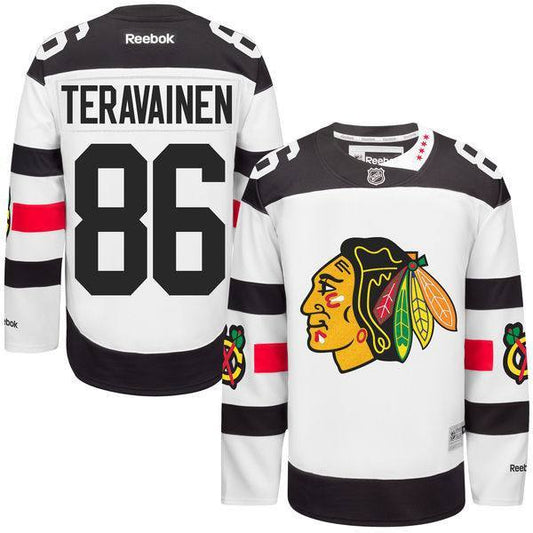 Youth Chicago Blackhawks Teuvo Teravainen Reebok White 2016 Stadium Series Premier Jersey