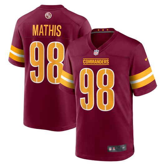 Phidarian Mathis Washington Commanders Nike Player Game Jersey - Burgundy