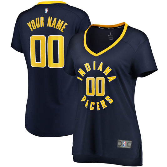 Indiana Pacers Fanatics Branded Women's Fast Break Custom Jersey Navy - Icon Edition