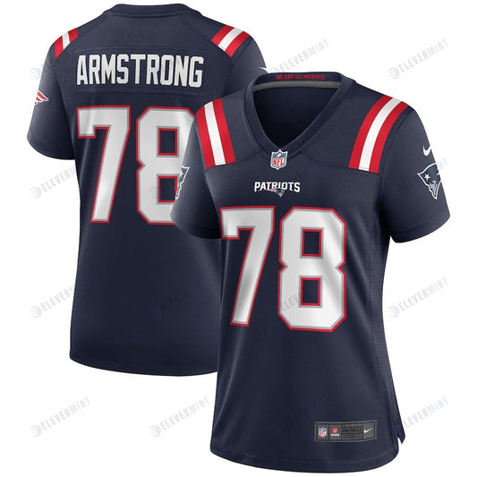 Bruce Armstrong 78 New England Patriots Women Game Retired Jersey - Navy