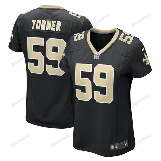 Trai Turner 59 New Orleans Saints Women's Team Game Jersey - Black