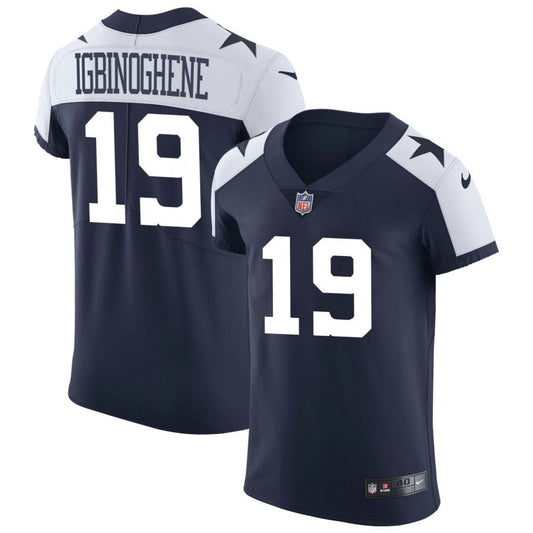 Noah Igbinoghene Dallas Cowboys Nike Alternate Vapor Elite Jersey - Navy