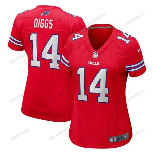 Stefon Diggs 14 Buffalo Bills Women's Alternate Game Jersey - Red