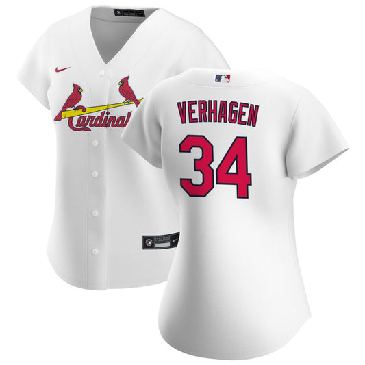 Drew VerHagen St. Louis Cardinals Nike Women's Home Replica Jersey - White