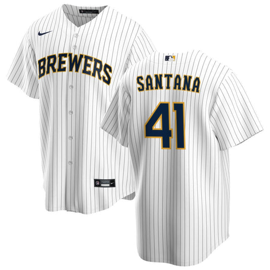 Carlos Santana Milwaukee Brewers Nike Alternate Replica Jersey - White