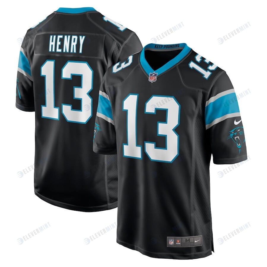 Ra'Shaun Henry Carolina Panthers Game Player Jersey - Black