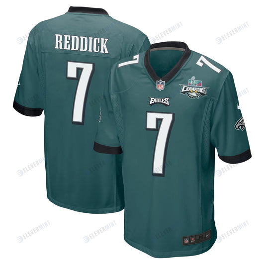 Haason Reddick 7 Philadelphia Eagles Super Bowl LVII Champions 2 Stars Men Game Jersey - Midnight Green