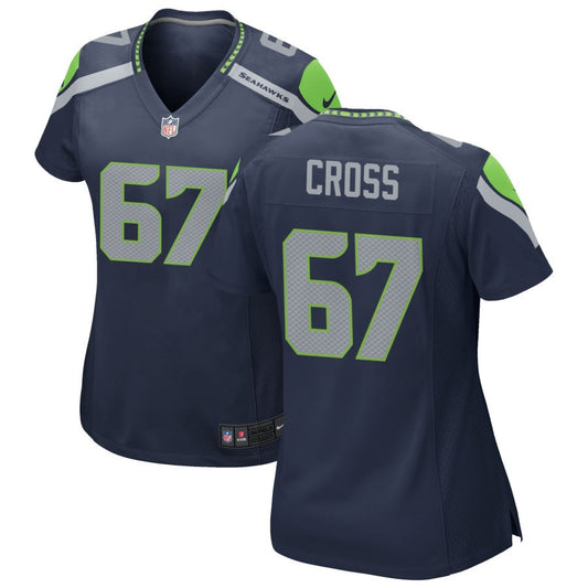 Charles Cross Seattle Seahawks Nike Women's Game Jersey - College Navy