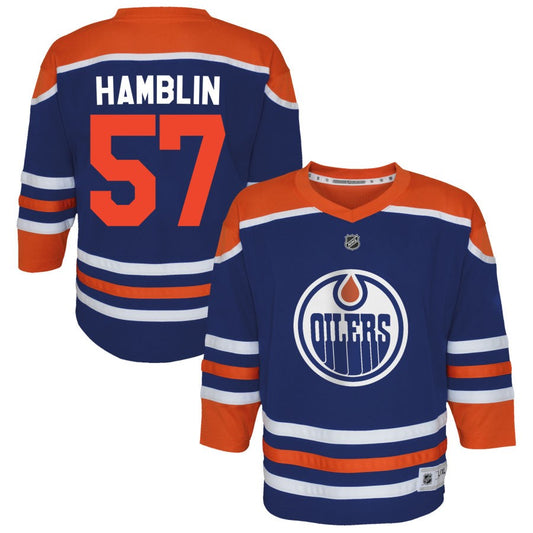 James Hamblin  Edmonton Oilers Outerstuff Toddler Home Replica Jersey - Royal