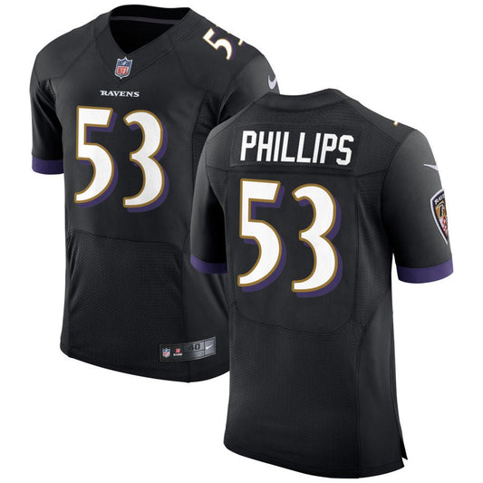 Del'Shawn Phillips Baltimore Ravens Nike Speed Machine Elite Jersey - Black