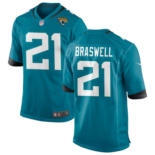 Christian Braswell Jacksonville Jaguars Nike Youth Game Jersey - Teal